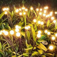 Solar Powered Firefly Lights Outdoor Solar Firefly Garden Light Waterproof Decorative Solar Lights for Pathway Decoration Warm - Kalesh Monk