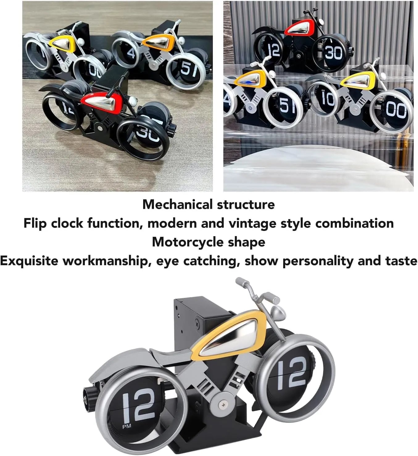 TimeRider – Retro Flip Clock Motorcycle Edition