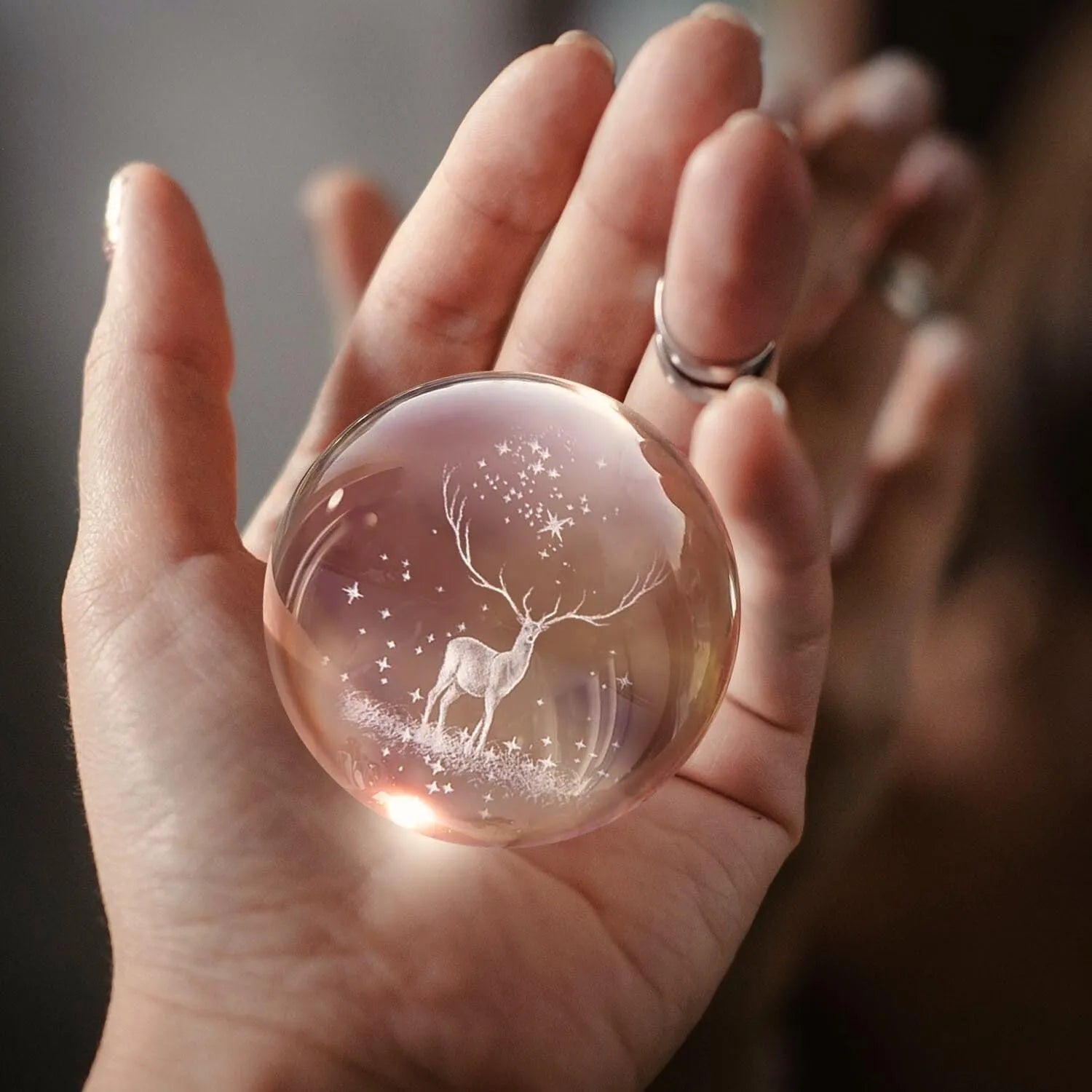 3D Crystal Ball Nightlight Decolamp Solar System Model Decor Science Astronomy Celestial Sphere Cool Desk Present Space Gifts Decor