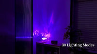 Dynamic Rotating Water Ripple Night Light, Color Changing Crystal Lamp with Remote