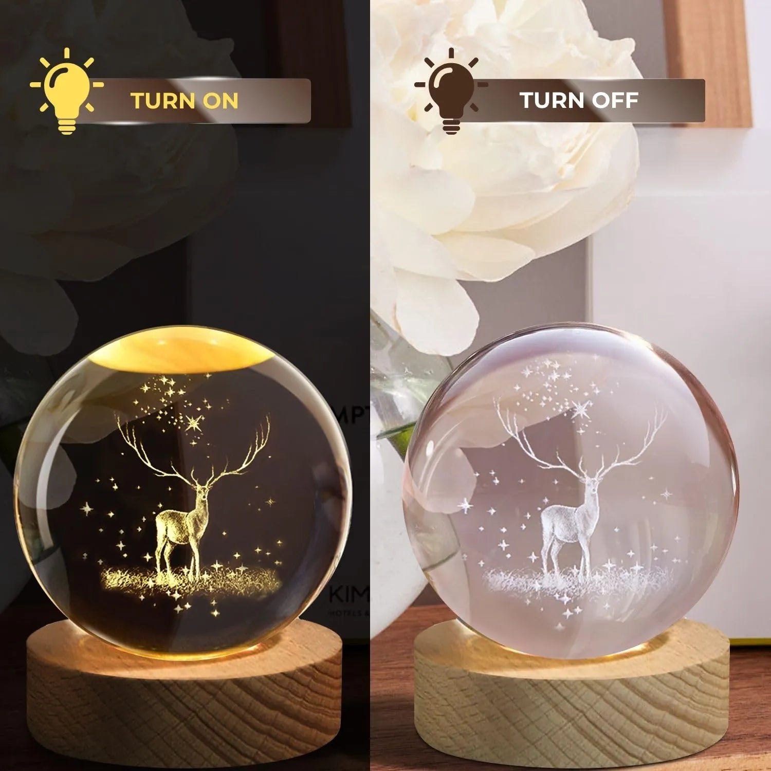 3D Crystal Ball Nightlight Decolamp Solar System Model Decor Science Astronomy Celestial Sphere Cool Desk Present Space Gifts Decor