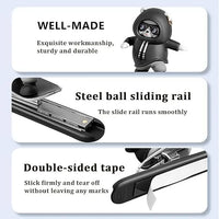 Sliding Bear Dashboard Toy – Wind-Up Skateboard Animal Figurine for Car Decor, Home Shelf & Desk Fun – No Battery Motion Ornament