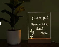 GlowNote Mini – 13 cm  message board  with 6 pens LED Message Board with Neon Pens