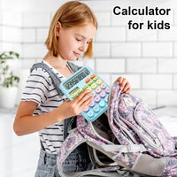 Retro Mechanical Calculator with Colorful Keys – Manual Push-Button Math Machine for Students, Teachers, and Decor – No Batteries Needed