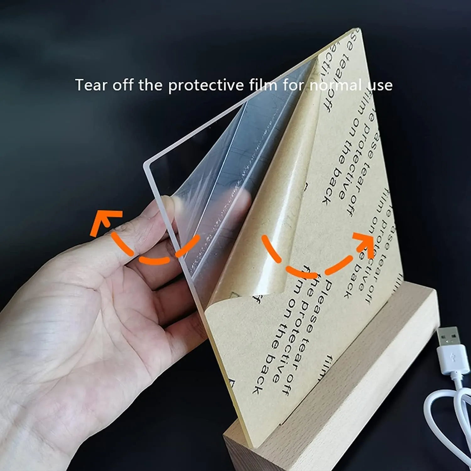 GlowNote Mini – 13 cm  message board  with 6 pens LED Message Board with Neon Pens