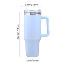 1200ml Thermosteel Tumbler – Insulated Stainless Steel Mug with Handle, Straw & Leakproof Lid | Hot & Cold Flask for Office, Gym, Car & Travel