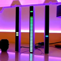 RGB Rhythm LED Light Bar – Sound Reactive Music Ambient Strip with Multiple Modes for Desks, Cars, Setups & Parties – USB Powered Audio Pickup Light