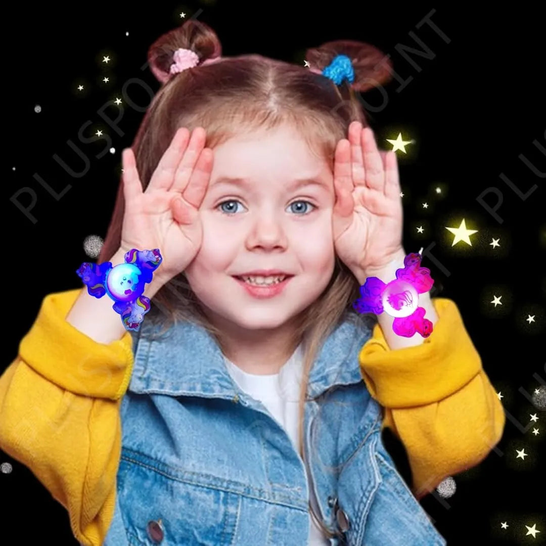 Spinning Slap Band Bracelet – Fun Cartoon Wrist Toy for Kids, Fidget-Friendly, Party Return Gift, and Playtime Delight