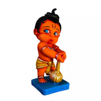 Handcrafted Baby Bal Hanuman ji Bajrangbali Idol for Home Decor - Kalesh Monk