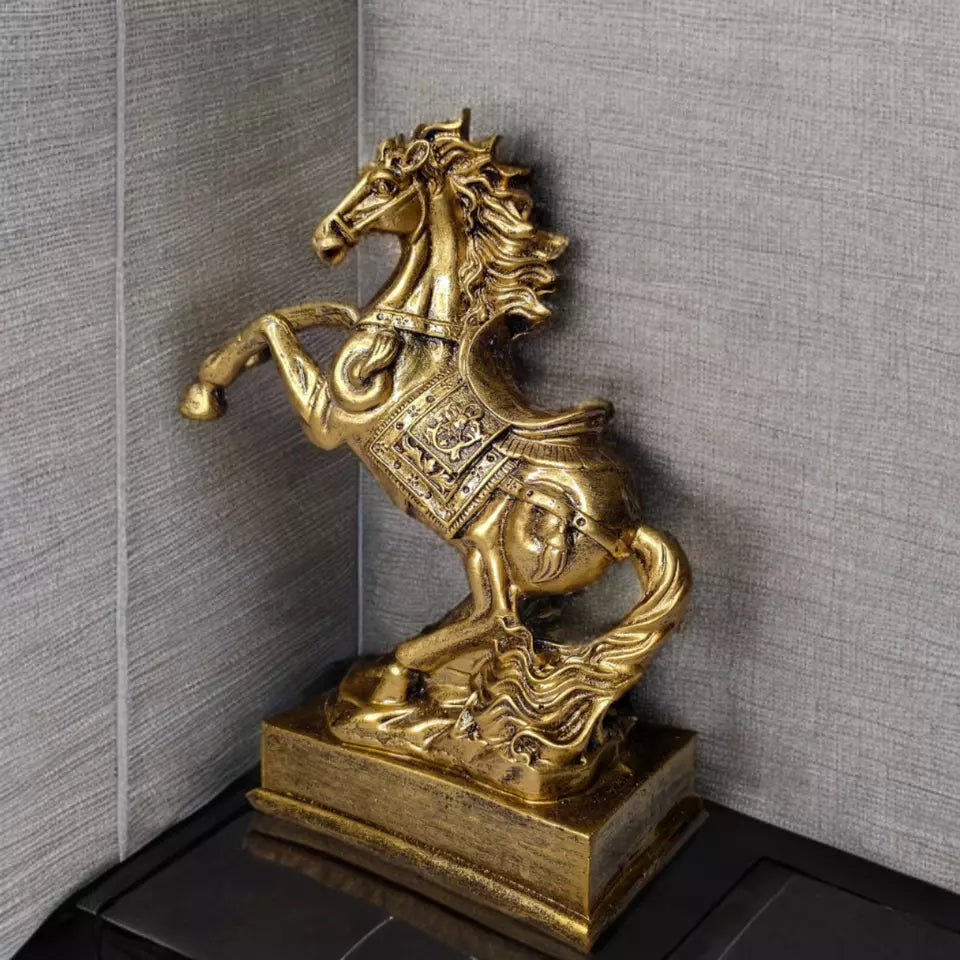 Handcraft Horse Statue for Home Decoration, Feng Shui Horse for Gift Showpiece