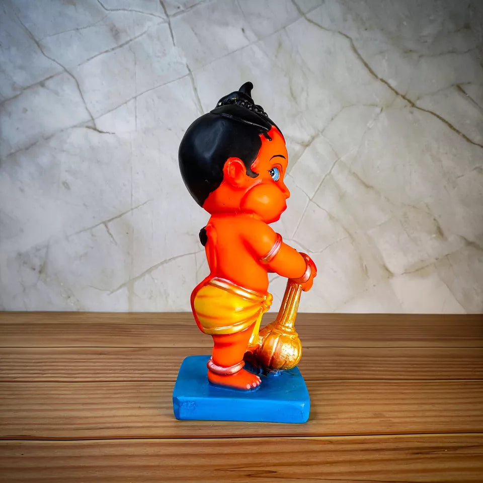 Handcrafted Baby Bal Hanuman ji Bajrangbali Idol for Home Decor - Kalesh Monk