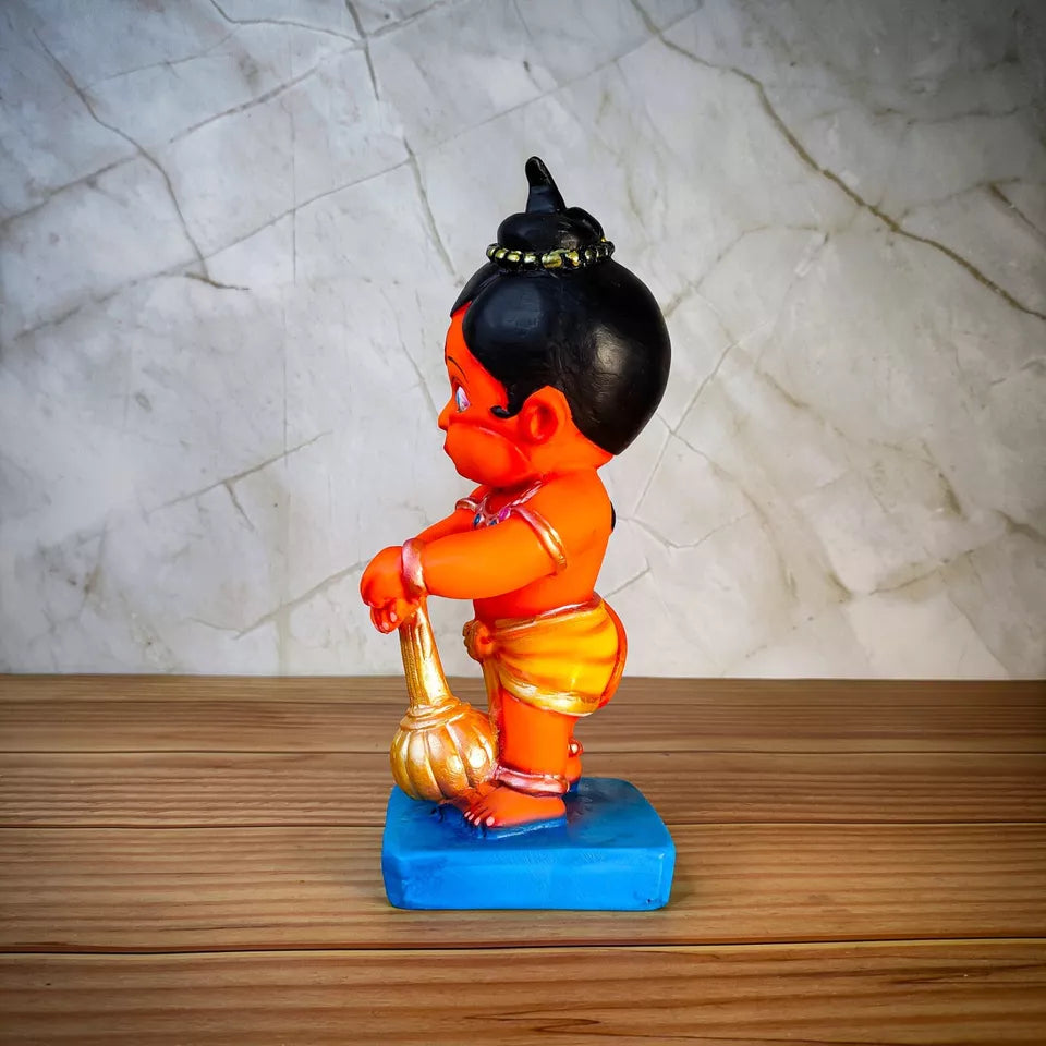 Handcrafted Baby Bal Hanuman ji Bajrangbali Idol for Home Decor - Kalesh Monk