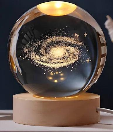 3D Crystal Ball Nightlight Decolamp Solar System Model Decor Science Astronomy Celestial Sphere Cool Desk Present Space Gifts Decor - Kalesh Monk