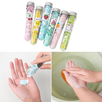 Travel Outdoor Foaming Flower Paper Soap Slice Holder Box Tube